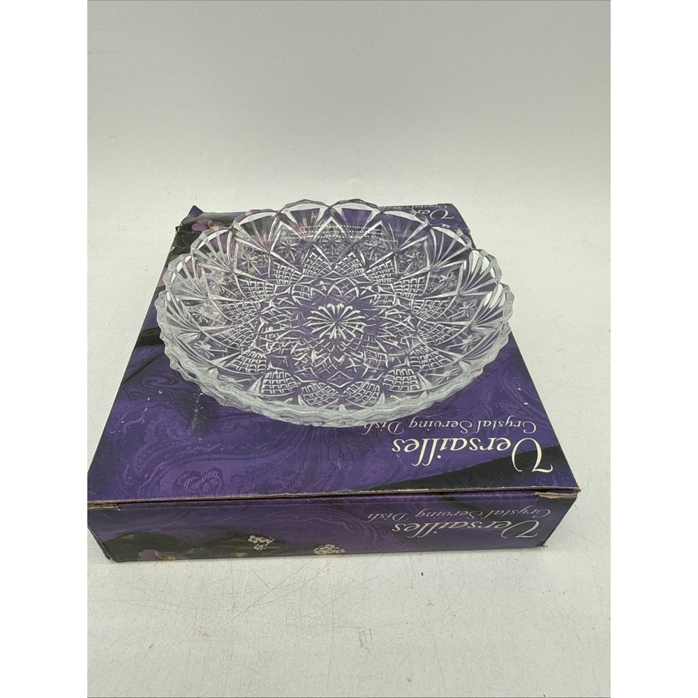 Versailles Small 5" Crystal Serving Dish Original Box